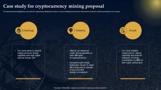 Cryptocurrency Mining Proposal Powerpoint Presentation Slides