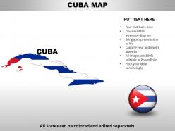 Cuba country powerpoint maps