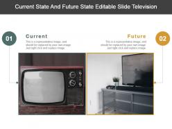 Current state and future state editable slide television ppt diagrams