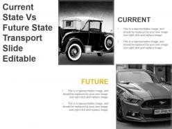 Current state vs future state transport slide editable powerpoint slide designs