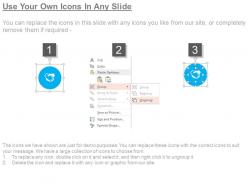 Custom digital marketing channel diagram powerpoint layout