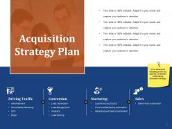 Customer Acquisition Plan Powerpoint Presentation Slides