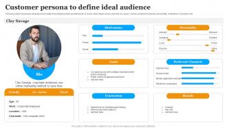 Customer Persona To Define Ideal Audience Implementing Marketing Strategies