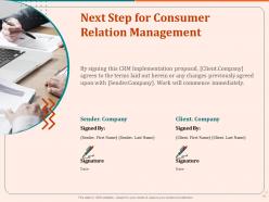 Customer Relation Management Proposal Powerpoint Presentation Slides