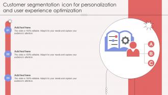 Customer Segmentation Icon For Personalization And User Experience Optimization