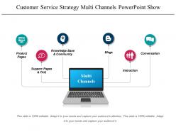 Customer service strategy multi channels powerpoint show