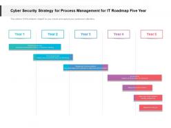 Cyber security strategy for process management for it roadmap five year