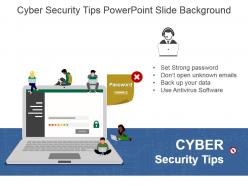 Cyber security tips powerpoint slide background