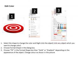 Da leader with team on target board powerpoint template