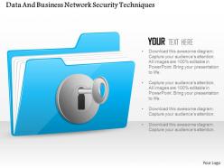 Data and business network security techniques ppt slides
