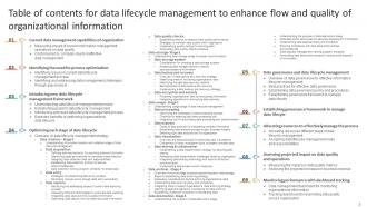 Data Lifecycle Management To Enhance Flow And Quality Of Organizational Information Complete Deck Graphical Aesthatic