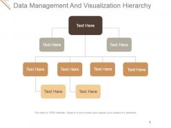 Data management and visualization hierarchy ppt background