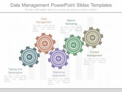 Data management powerpoint slides templates