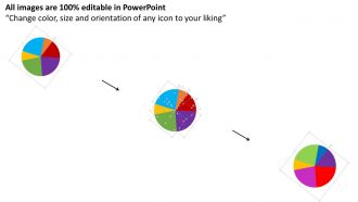 Data Research And Banking Option Pie Graph Flat Powerpoint Design