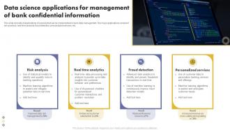 Data Science Applications For Management Of Bank Confidential Information