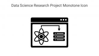 Data Science Research Project Monotone Icon In Powerpoint Pptx Png And Editable Eps Format