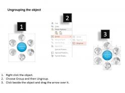 Dc multiple globes for vision statements powerpoint template