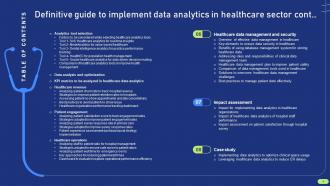 Definitive Guide To Implement Data Analytics In Healthcare Sector Data Analytics CD Good Captivating