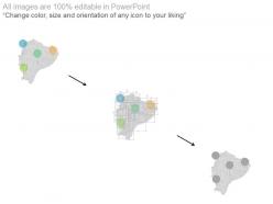 Denmark map with population percentage graph powerpoint slides