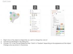 Denmark map with population percentage graph powerpoint slides