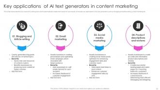 Deploying AI Writing Tools For Effective Content Generation Powerpoint Presentation Slides AI CD V Best Unique