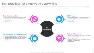 Deploying AI Writing Tools For Effective Content Generation Powerpoint Presentation Slides AI CD V Impressive Unique