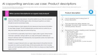 Deploying AI Writing Tools For Effective Content Generation Powerpoint Presentation Slides AI CD V Visual Unique