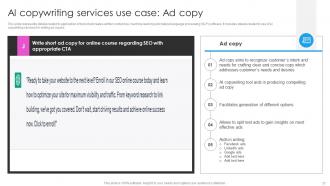 Deploying AI Writing Tools For Effective Content Generation Powerpoint Presentation Slides AI CD V Appealing Unique