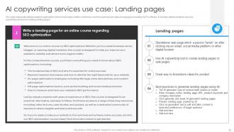 Deploying AI Writing Tools For Effective Content Generation Powerpoint Presentation Slides AI CD V Informative Unique