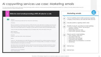 Deploying AI Writing Tools For Effective Content Generation Powerpoint Presentation Slides AI CD V Professionally Unique