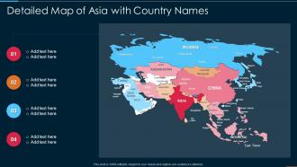 Detailed Map Of Asia With Country Names