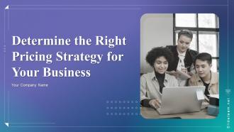 Determine The Right Pricing Strategy For Your Business Strategy CD