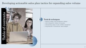 Developing Actionable Sales Plan Tactics For Expanding Sales Volume Complete Deck MKT CD V Downloadable Content Ready