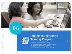 Developing And Implementing Human Resource Online Training Program Powerpoint Presentation Slides