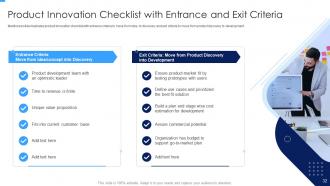 Developing And Managing Product Portfolio For New Target Area Complete Deck