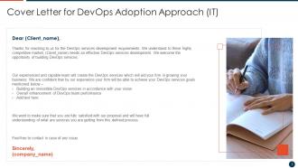 Devops Adoption Approach IT Powerpoint Presentation Slides