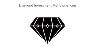 Diamond Investment Monotone Icon In Powerpoint Pptx Png And Editable Eps Format