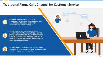 Different Customer Service Channels Training Module on Customer Service Edu Ppt