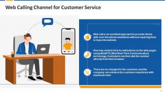 Different Customer Service Channels Training Module on Customer Service Edu Ppt