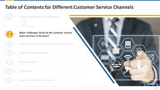 Different Customer Service Channels Training Module on Customer Service Edu Ppt