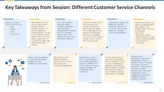 Different Customer Service Channels Training Module on Customer Service Edu Ppt