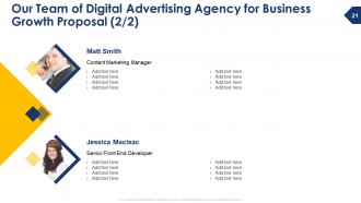 Digital Advertising Agency For Business Growth Proposal Powerpoint Presentation Slides