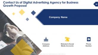 Digital Advertising Agency For Business Growth Proposal Powerpoint Presentation Slides