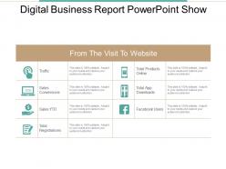 Digital business report powerpoint show