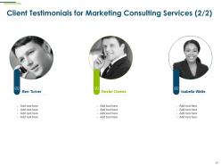 Digital Marketing Consulting For Business Proposal Powerpoint Presentation Slides