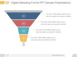 Digital marketing funnel ppt sample presentations