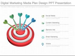 Digital marketing media plan design ppt presentation