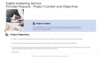 Digital marketing service provider proposal powerpoint presentation slides