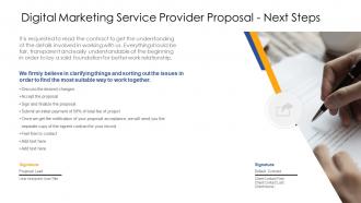 Digital marketing service provider proposal powerpoint presentation slides