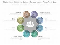 Digital media marketing strategy sample layout powerpoint show